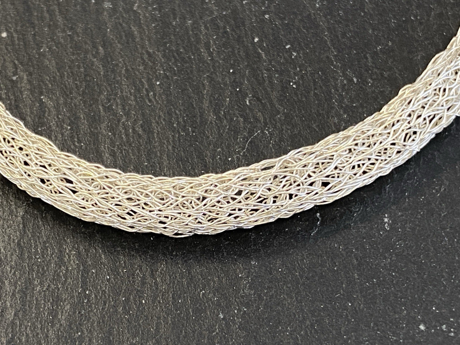 Röhrenkette Kette Rohrkette Modekette 925 Sterling Silber Mesh Optik