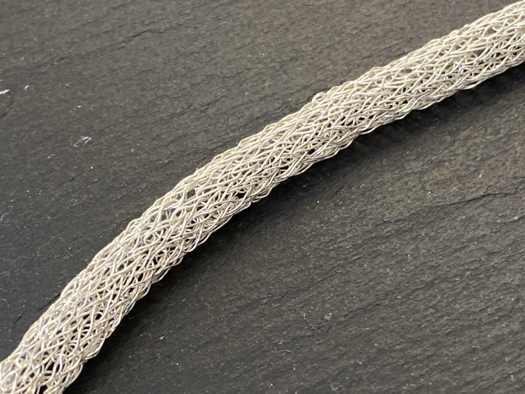 Röhrenkette Kette Rohrkette Modekette 925 Sterling Silber Mesh Optik