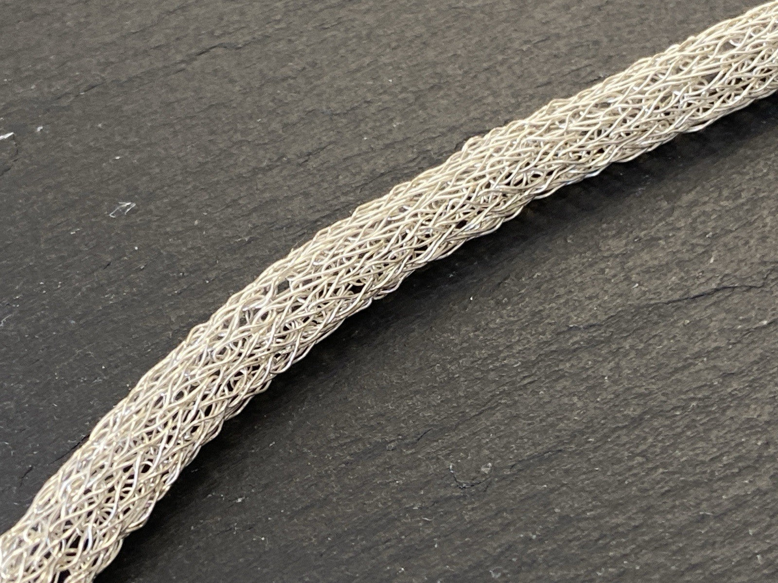 Röhrenkette Kette Rohrkette Modekette 925 Sterling Silber Mesh Optik