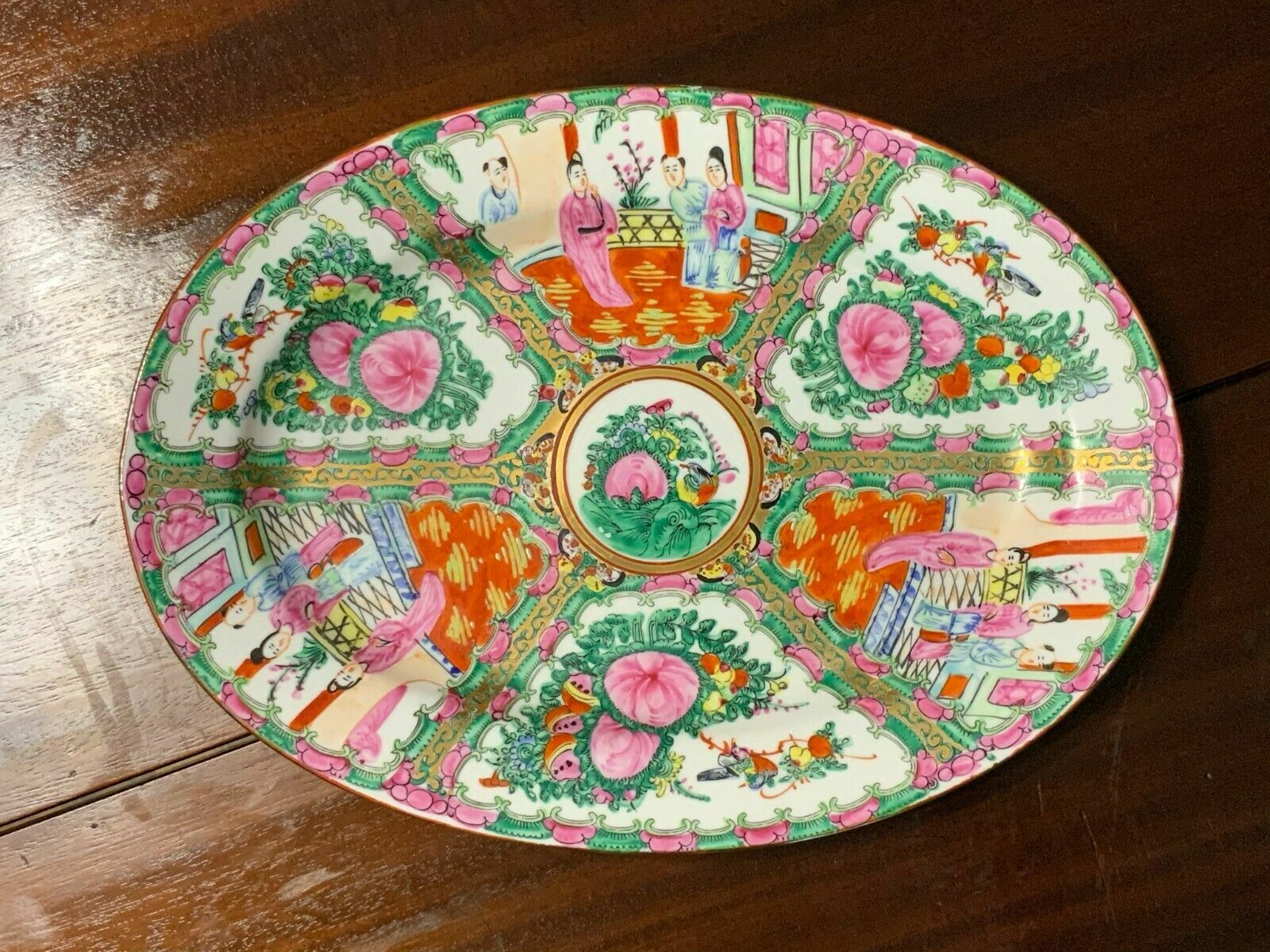 China Tablett Porzellan 41x30cm sehr schönes Dekor Keine Chips