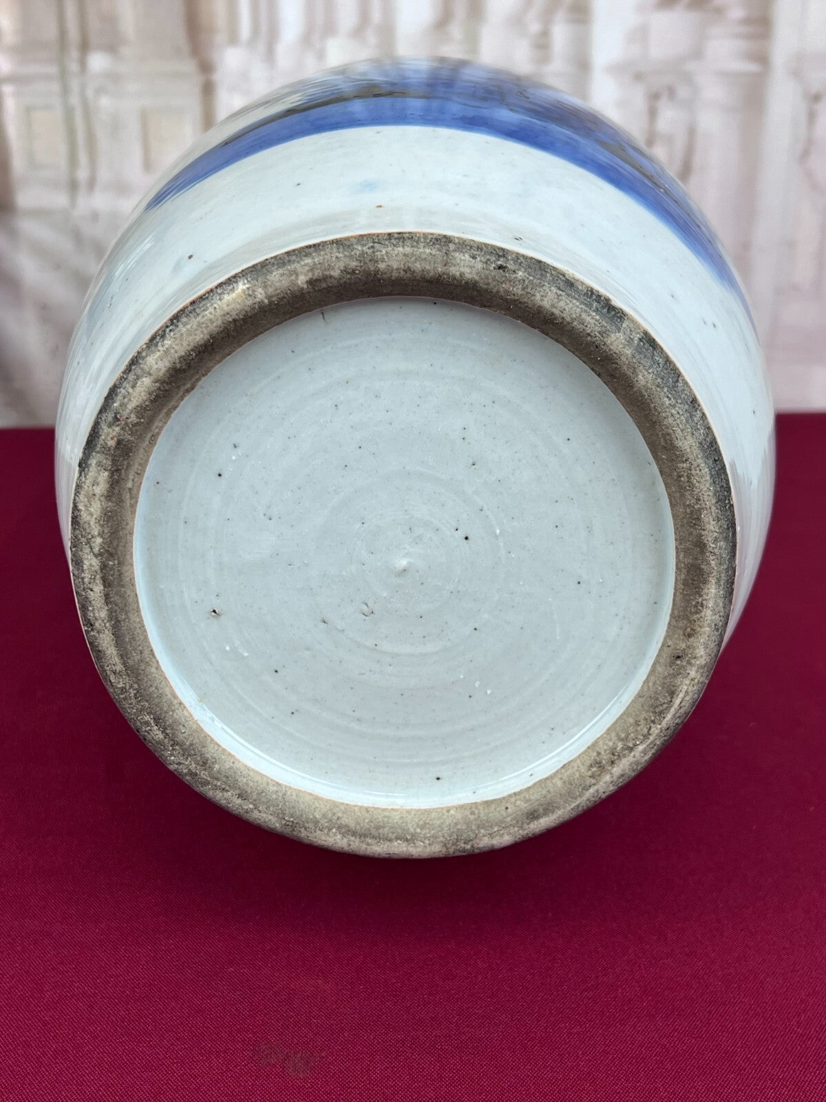 Antike China Vase aus Porzellan Paradies Vogel 44cm