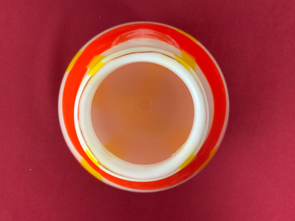 Designer Vase aus Glas Mundgeblasen Künstlerglas 29cm hoch 2,4kg