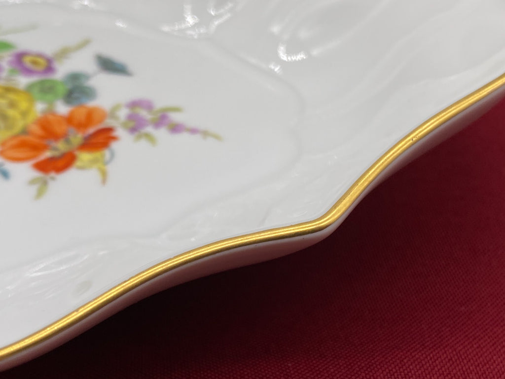 Zier Schale Meissen Porzellan handbemalt
