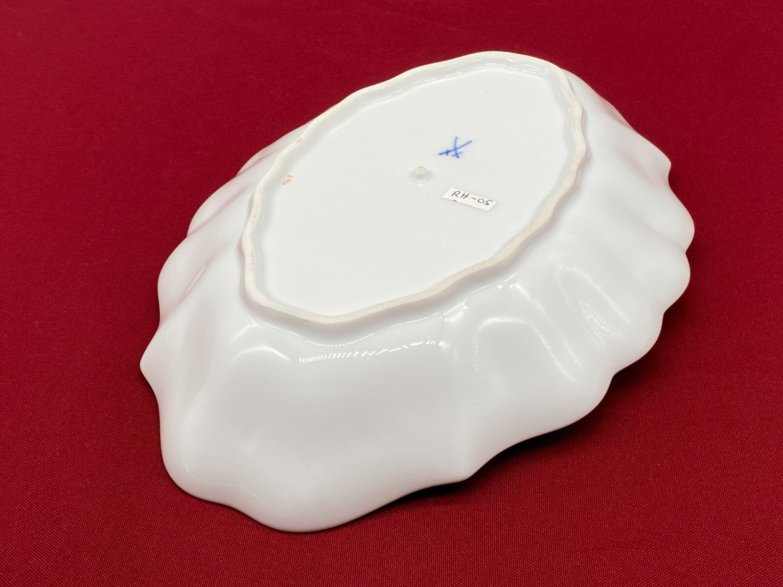 Zier Schale Meissen Porzellan handbemalt