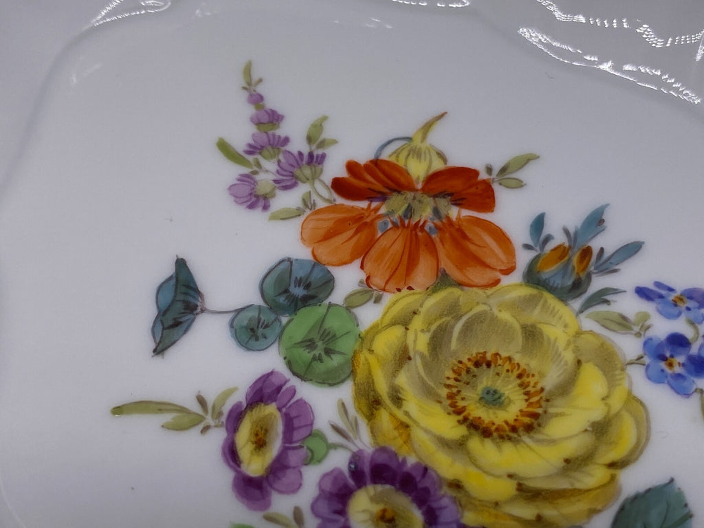 Zier Schale Meissen Porzellan handbemalt