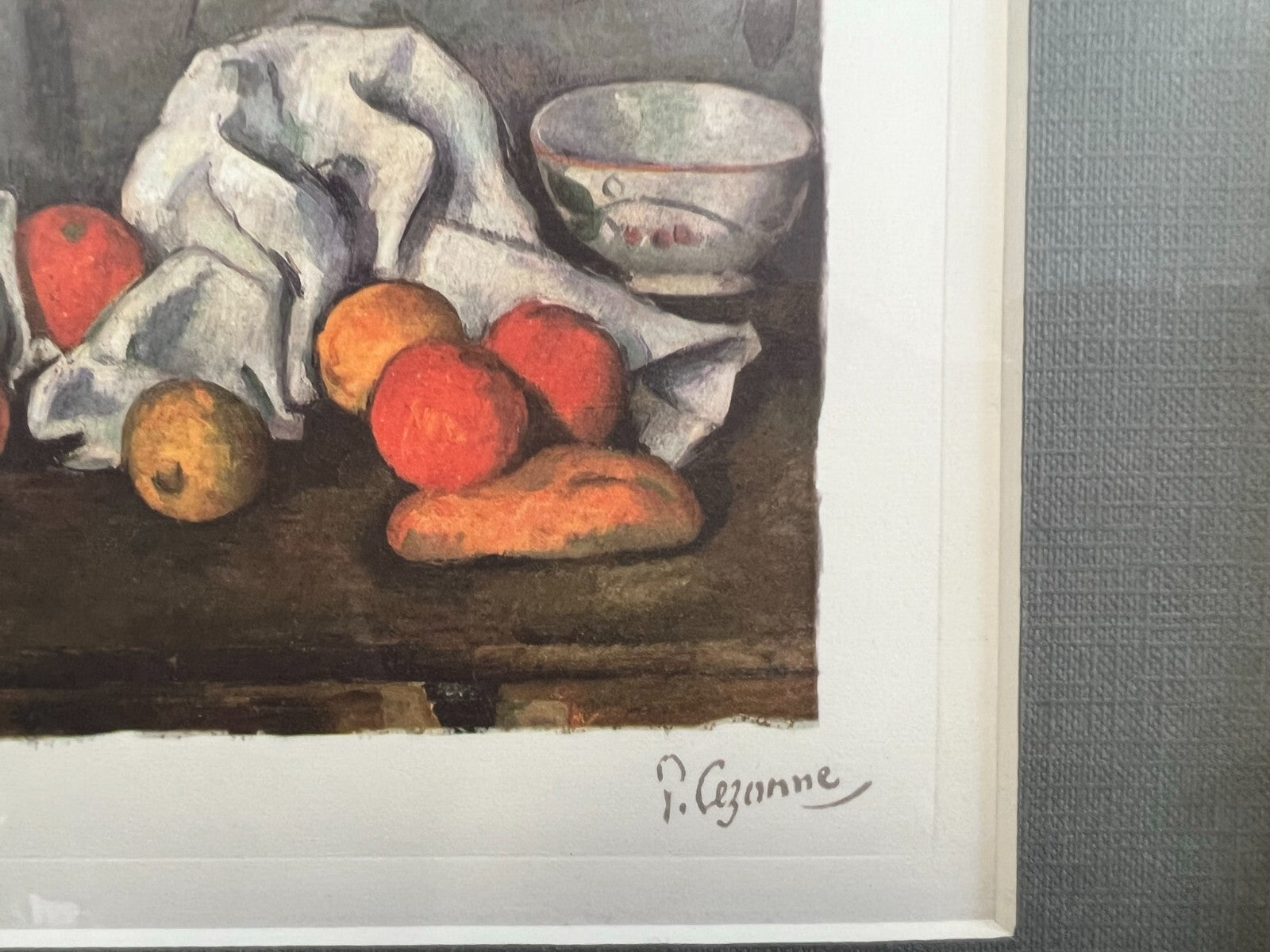 Farbradierung auf Papier nach Cézanne Sehr schöner Gesamtzustand
