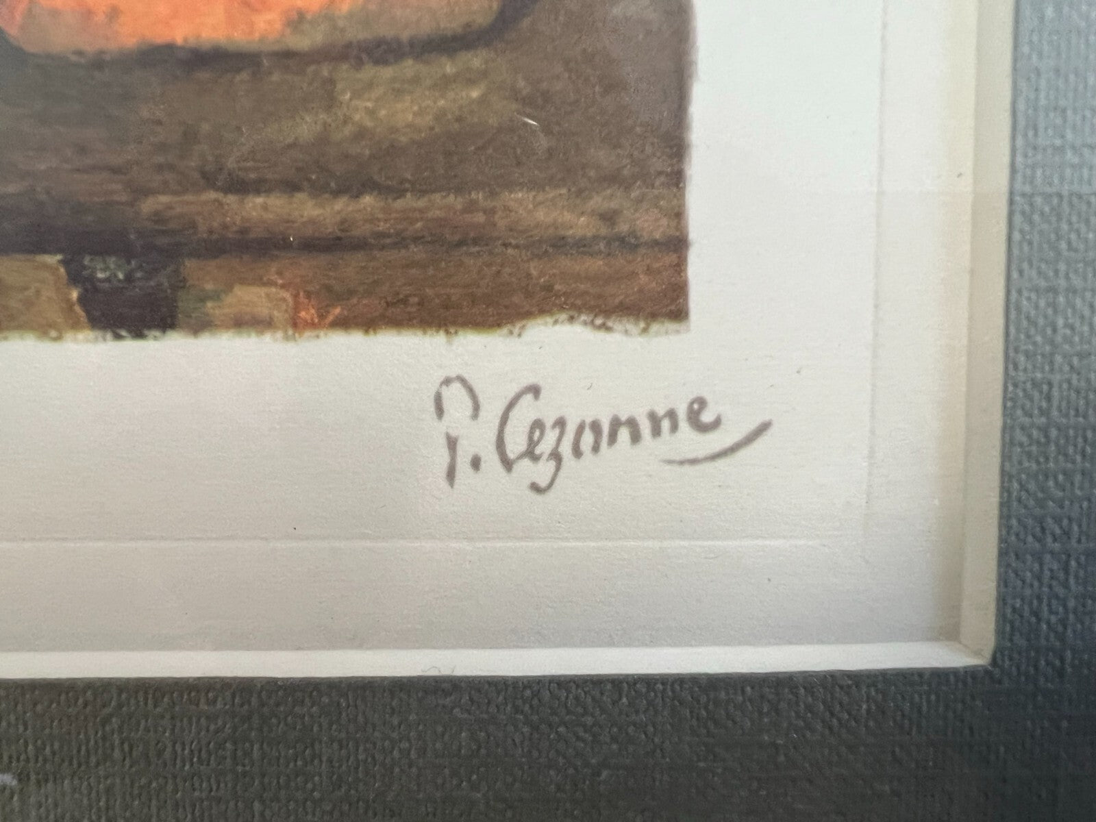 Farbradierung auf Papier nach Cézanne Sehr schöner Gesamtzustand