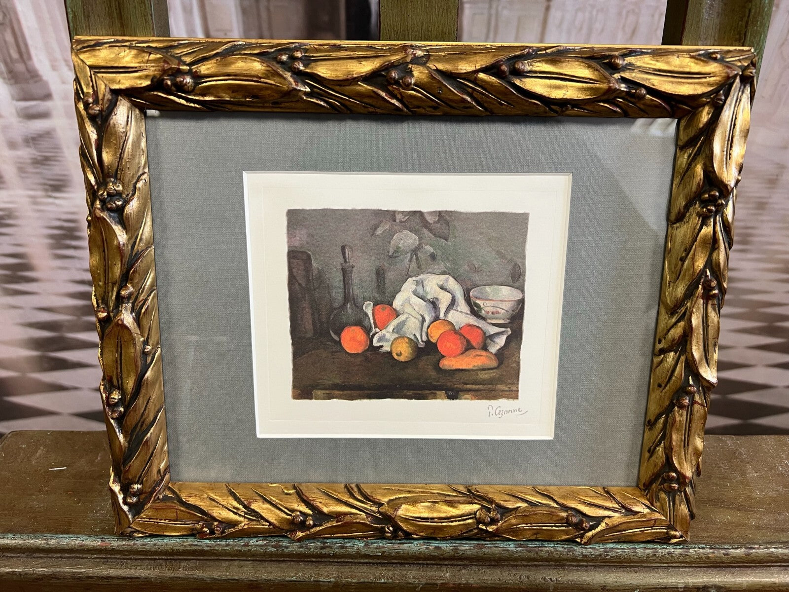 Farbradierung auf Papier nach Cézanne Sehr schöner Gesamtzustand