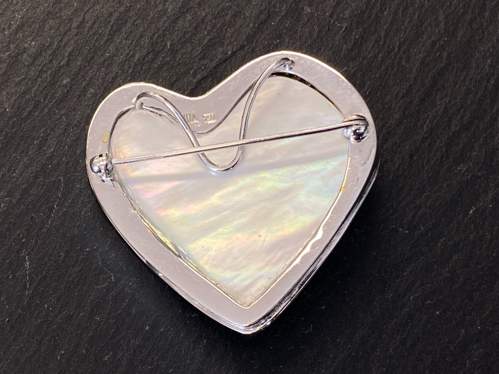 5200,- Nina grosse Brosche Anhänger Mabeperle Weissgold 18K Diamanten 0,6ct