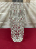 MASSIVE VASE AUS GLAS ICHENDORF BLOCKVASE 5kg 29cm HOCH NOPPEN OP ART