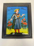HINTERGLASMALEREI PORTRAIT BÄUERIN AUS ALTENAU FRAU