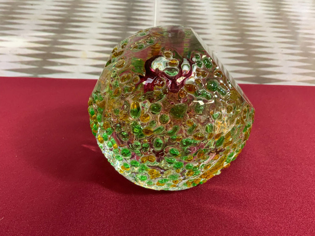 Massive Glaskugel Kugel Design by Princ Künstlerglas 14cm hoch 3,6kg