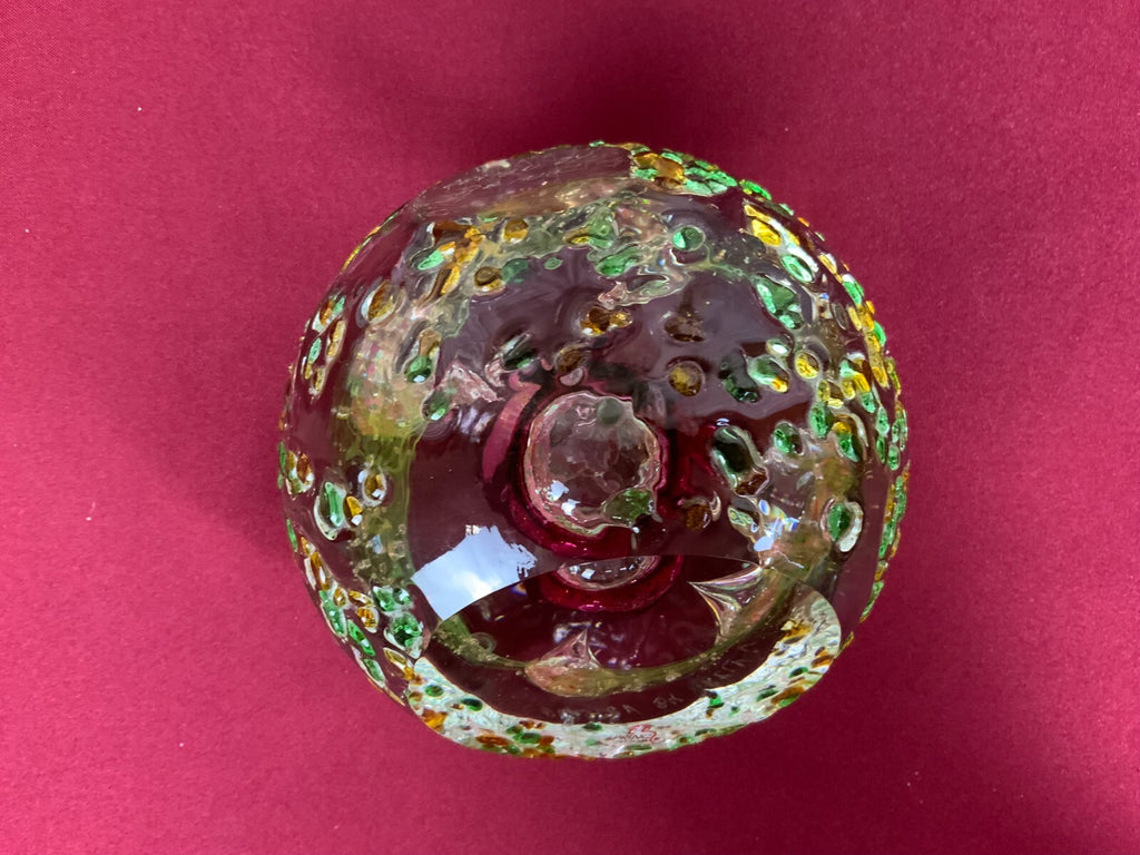 Massive Glaskugel Kugel Design by Princ Künstlerglas 14cm hoch 3,6kg