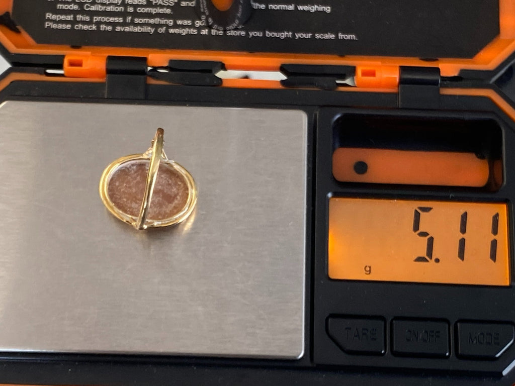 Alter Ring mit Gemme Grösse 60 Gelbgold 14kt Camee Ring Siegelring