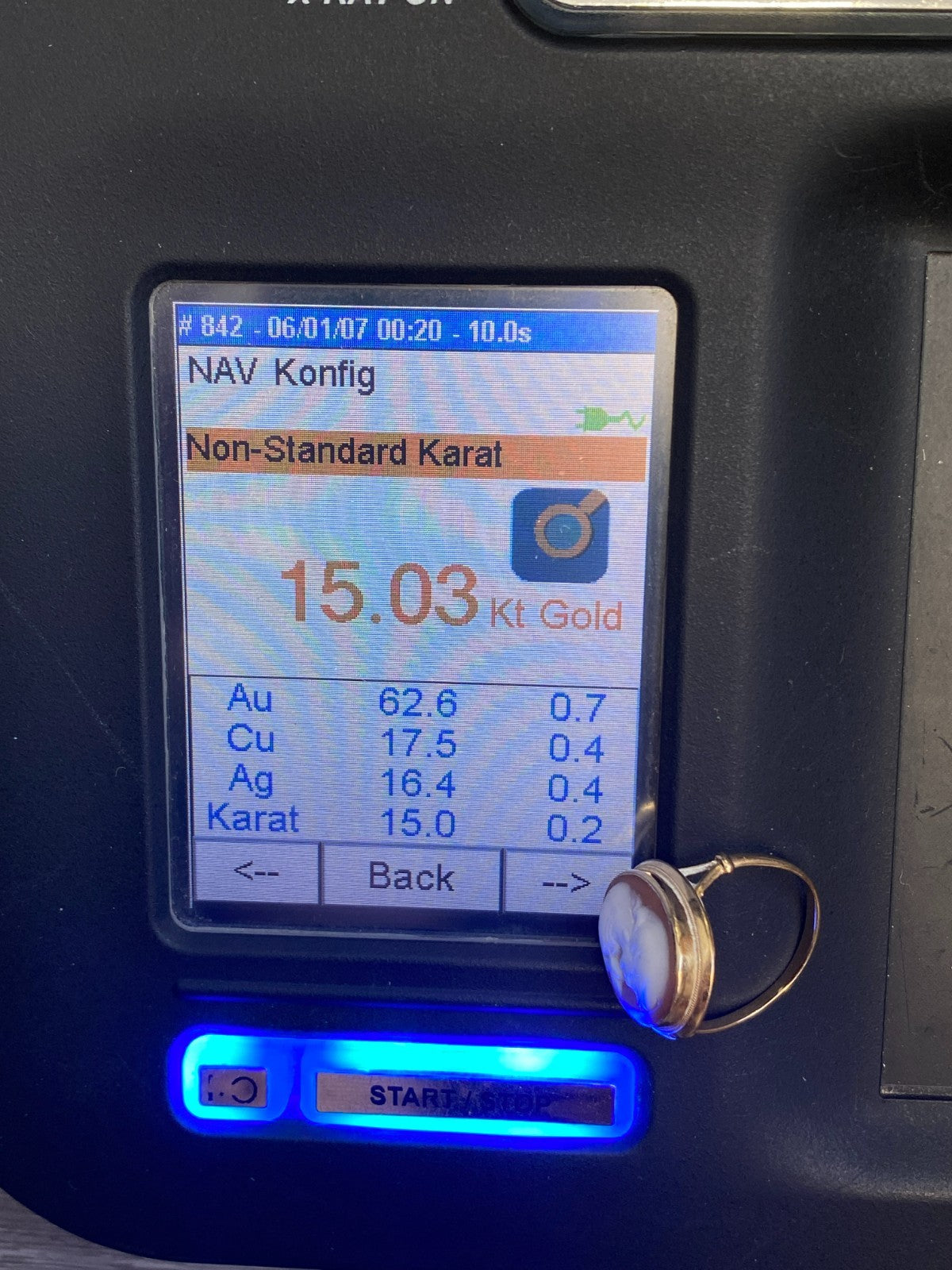 Alter Ring mit Gemme Grösse 60 Gelbgold 14kt Camee Ring Siegelring