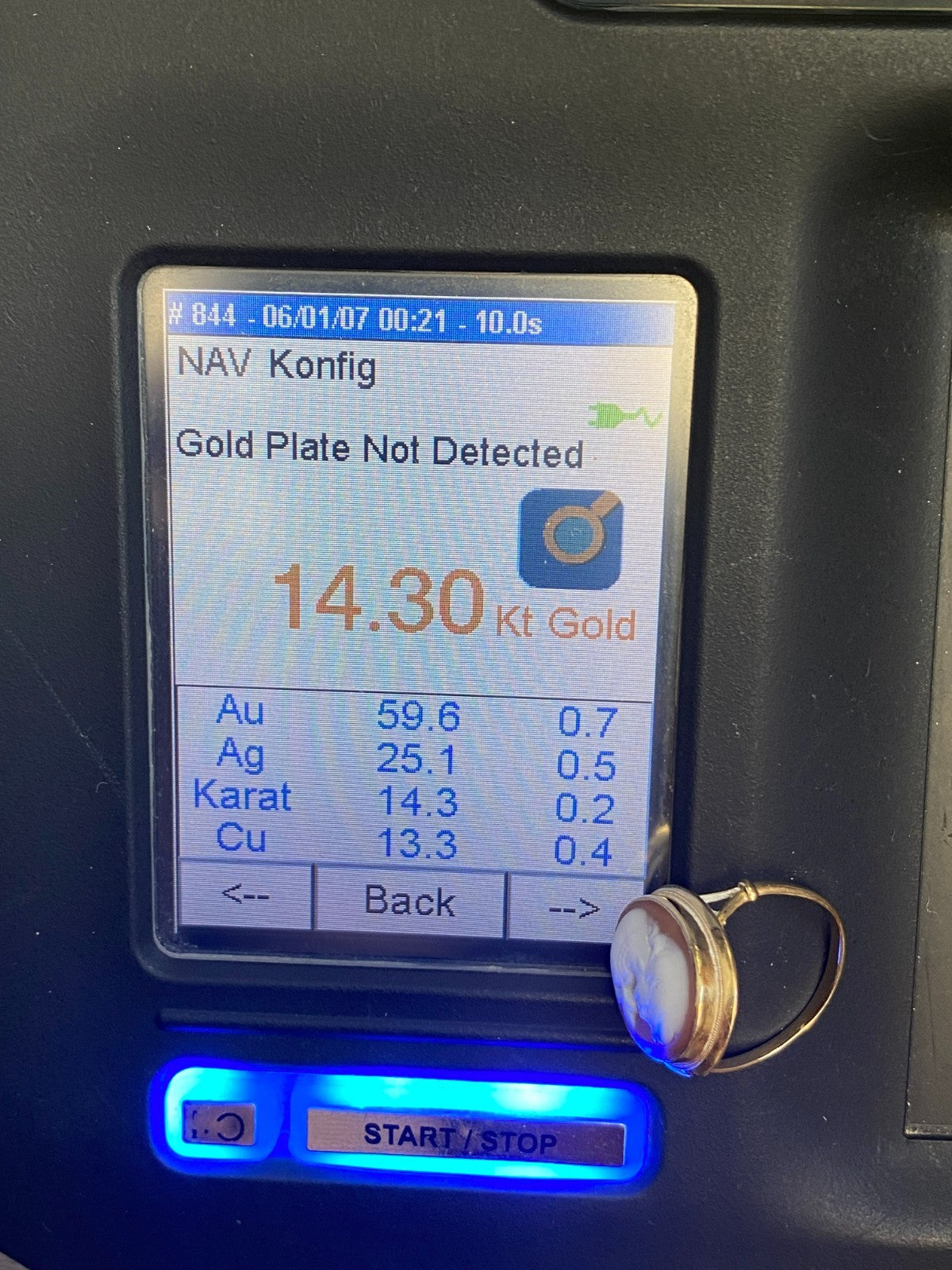 Alter Ring mit Gemme Grösse 60 Gelbgold 14kt Camee Ring Siegelring