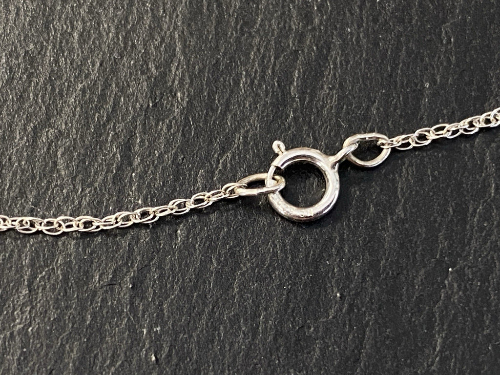 Halskette Kette Anhänger Metall Schwarzer Goldfluss 925 Sterling Silber