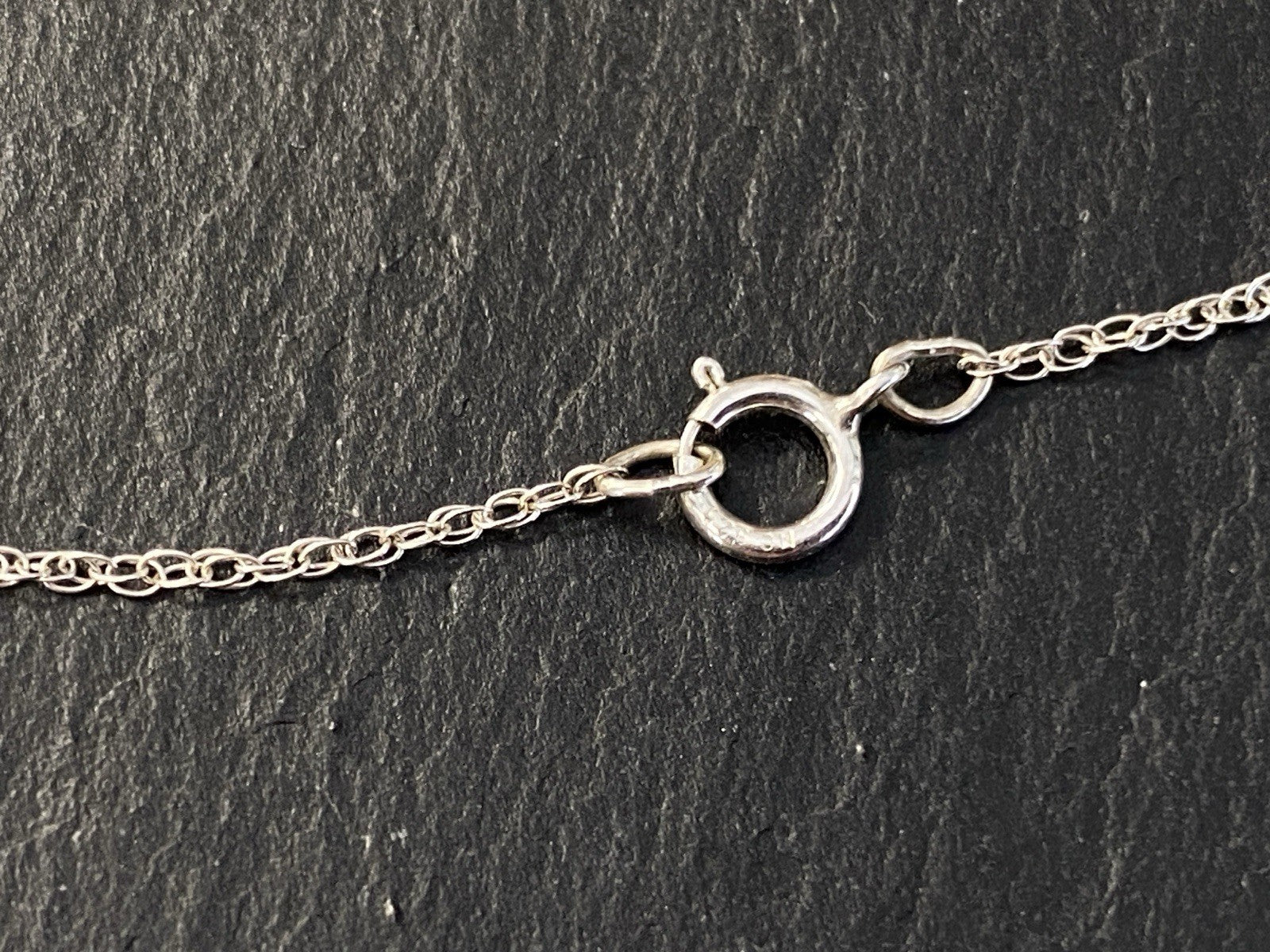 Halskette Kette Anhänger Metall Schwarzer Goldfluss 925 Sterling Silber