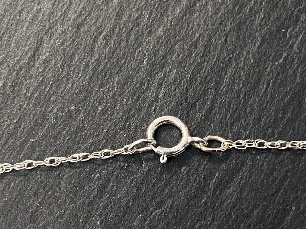 Halskette Kette Anhänger Metall Schwarzer Goldfluss 925 Sterling Silber