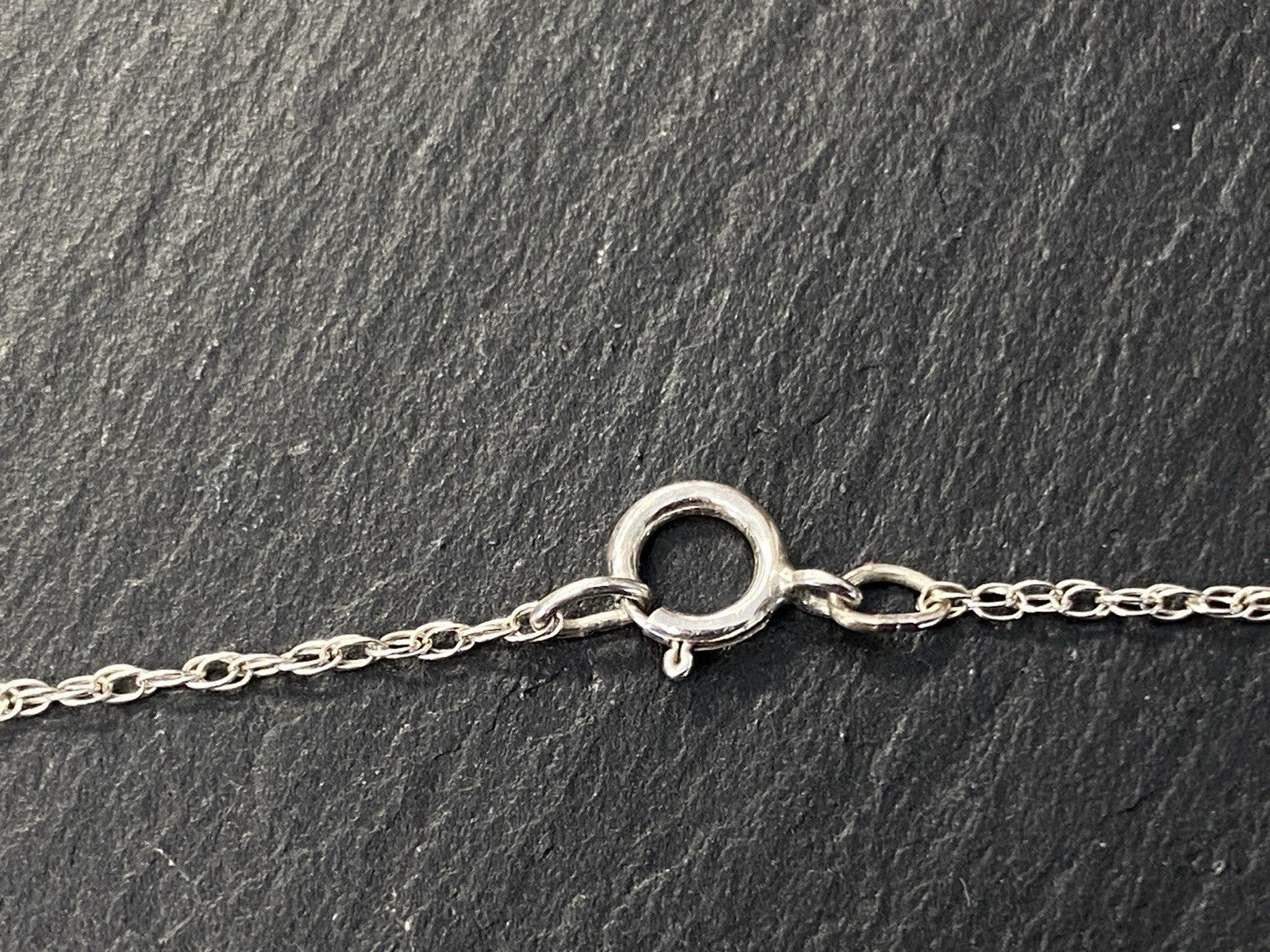 Halskette Kette Anhänger Metall Schwarzer Goldfluss 925 Sterling Silber