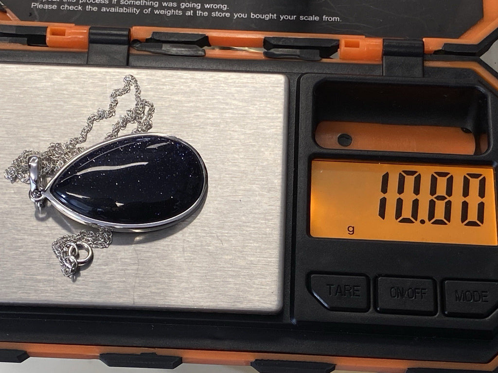 Halskette Kette Anhänger Metall Schwarzer Goldfluss 925 Sterling Silber