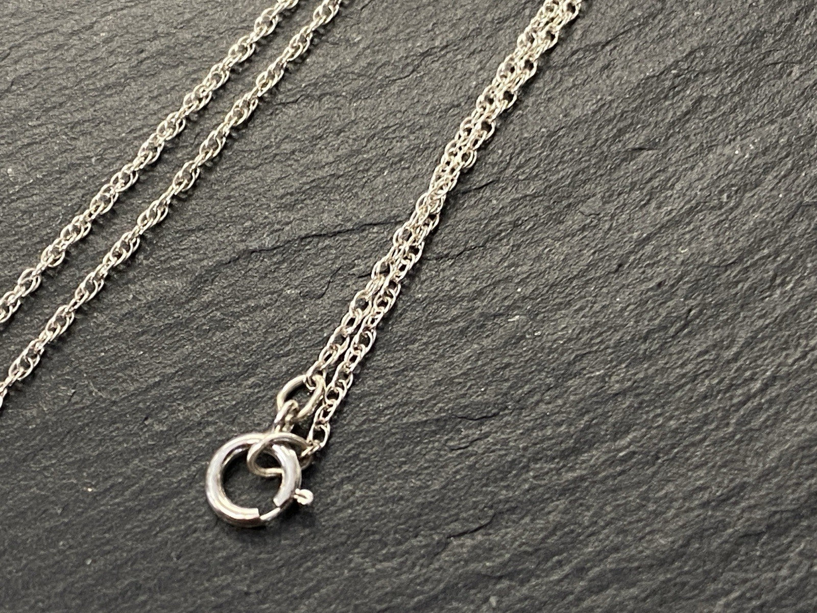 Halskette Kette Anhänger Metall Schwarzer Goldfluss 925 Sterling Silber