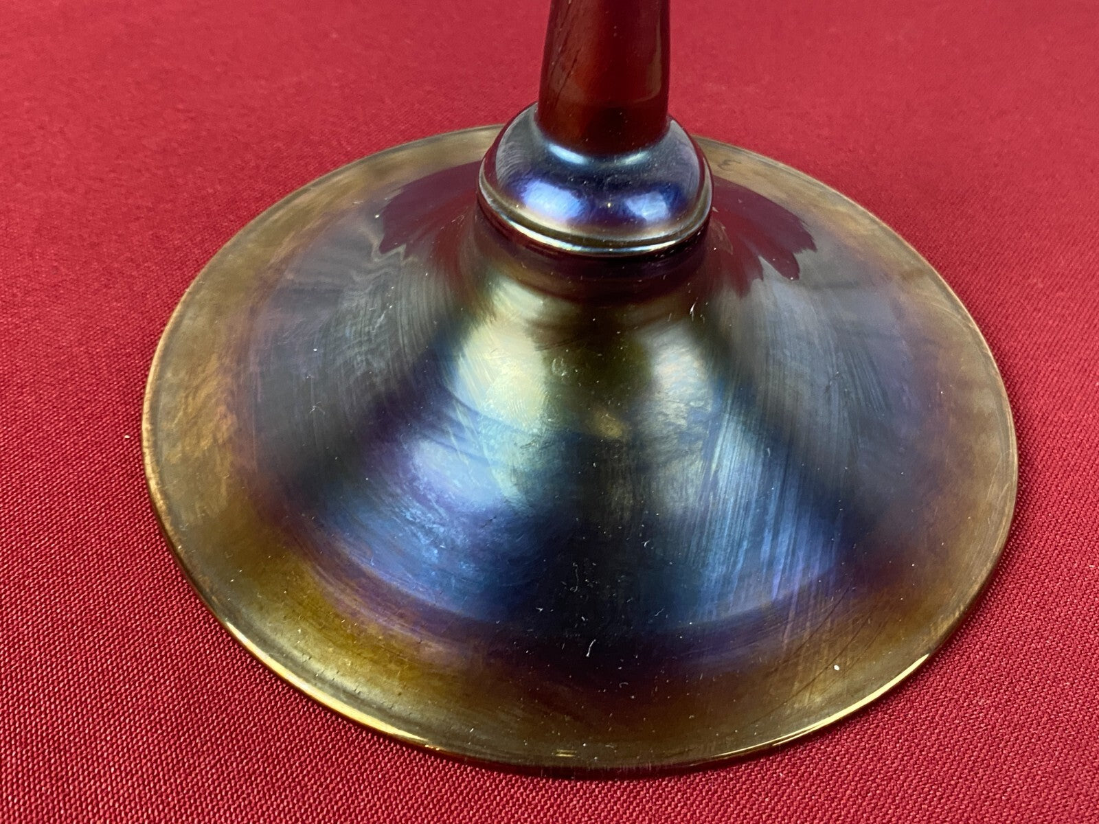 Grosse Künstler Glas Vase aus Glas signiert und datiert 1990 44cm