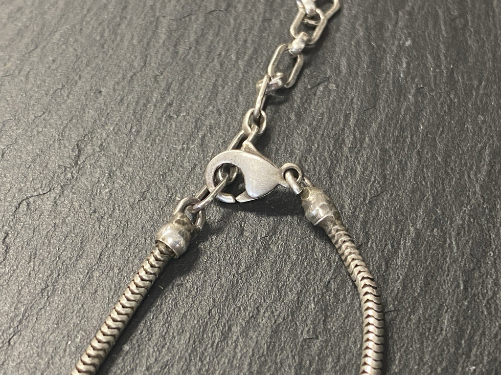 Halskette mit Anhänger Kette Perlmutt 925 Sterling Silber