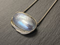 HALSKETTE MIT ANHÄNGER KETTE PERLMUTT 925 STERLING SILBER
