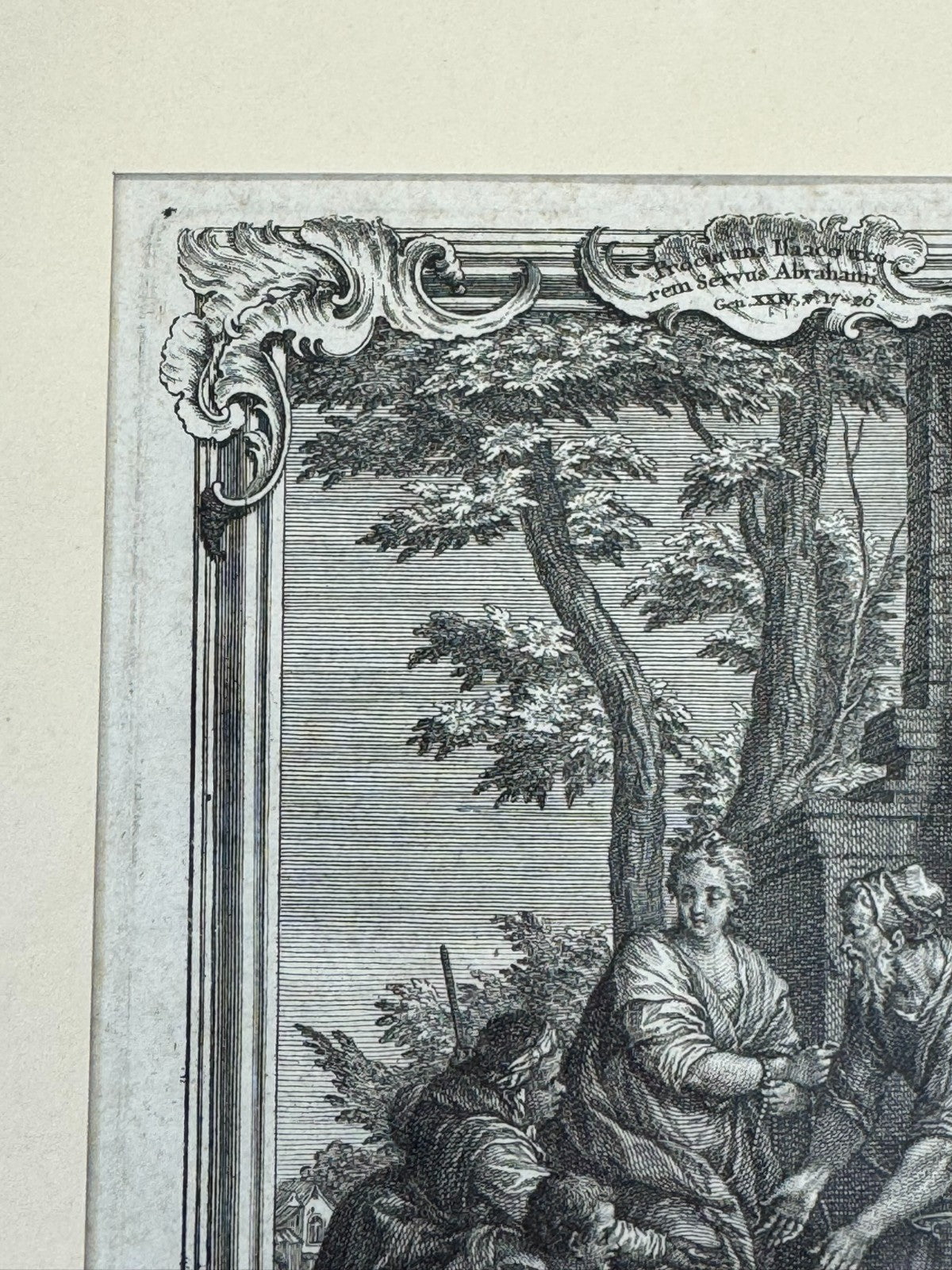 Philip Andreas Kilian (1714-1759) Kupferstich Rebekka am Brunnen