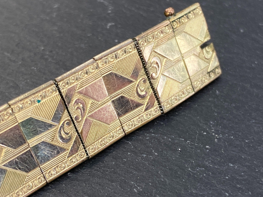 Friedrich Spiedel 1950er Vintage Armband Metall vergoldet