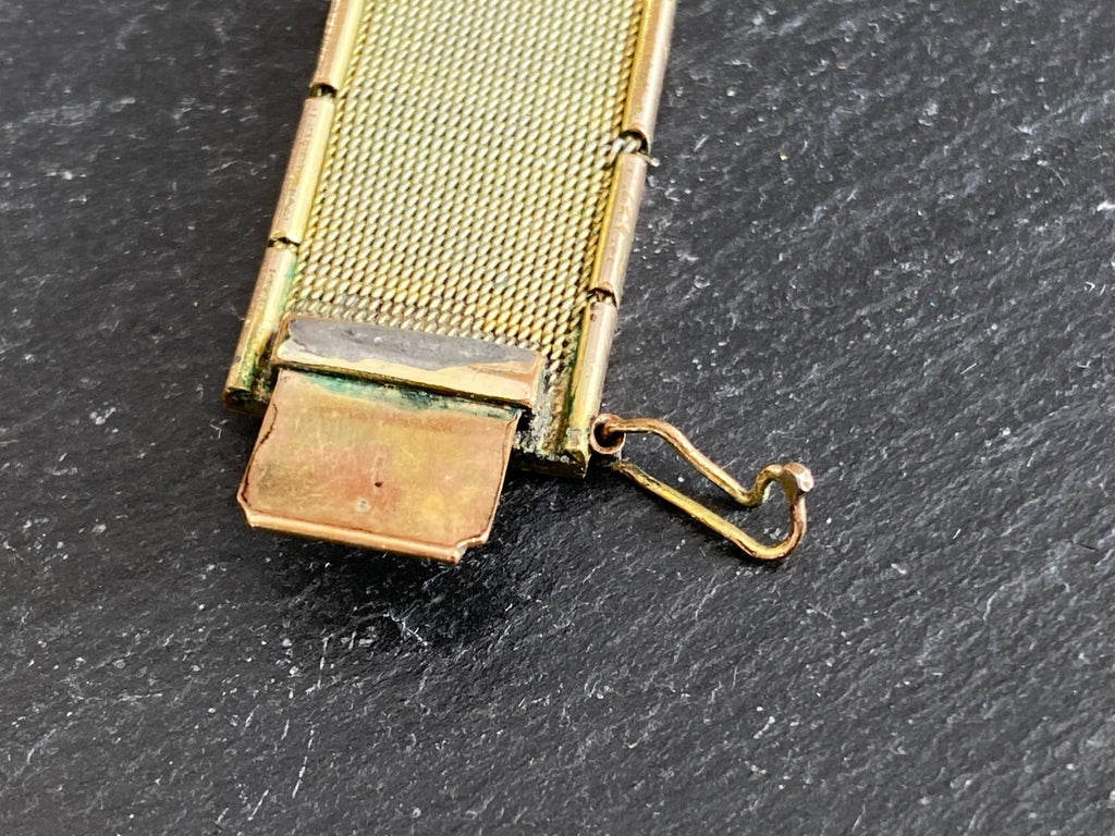 Friedrich Spiedel 1950er Vintage Armband Metall vergoldet
