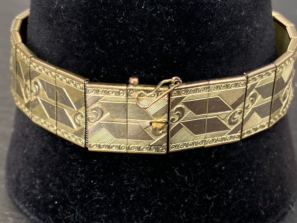 Friedrich Spiedel 1950er Vintage Armband Metall vergoldet
