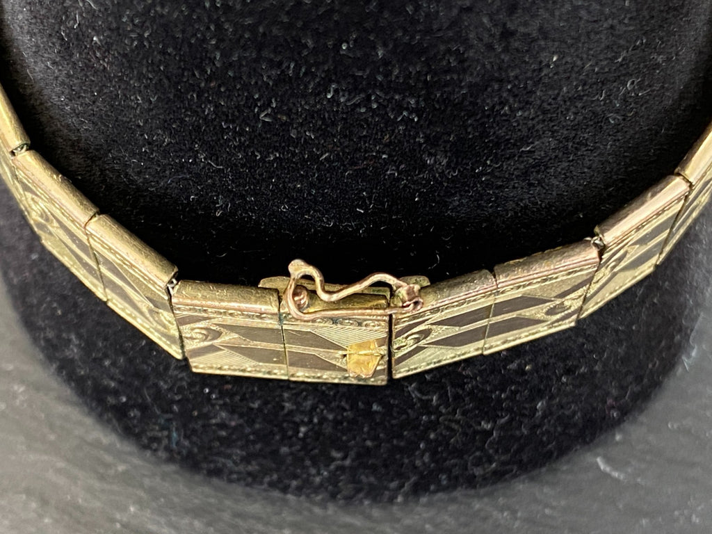 Friedrich Spiedel 1950er Vintage Armband Metall vergoldet