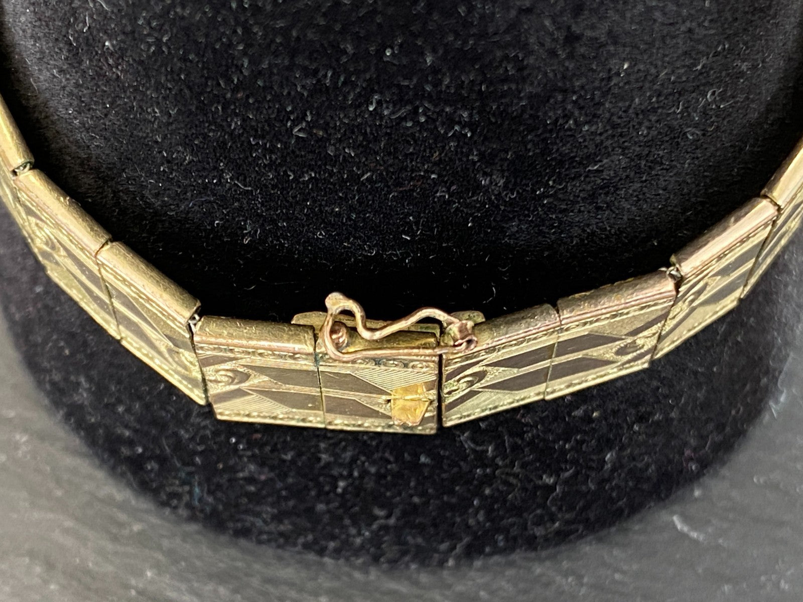 Friedrich Spiedel 1950er Vintage Armband Metall vergoldet