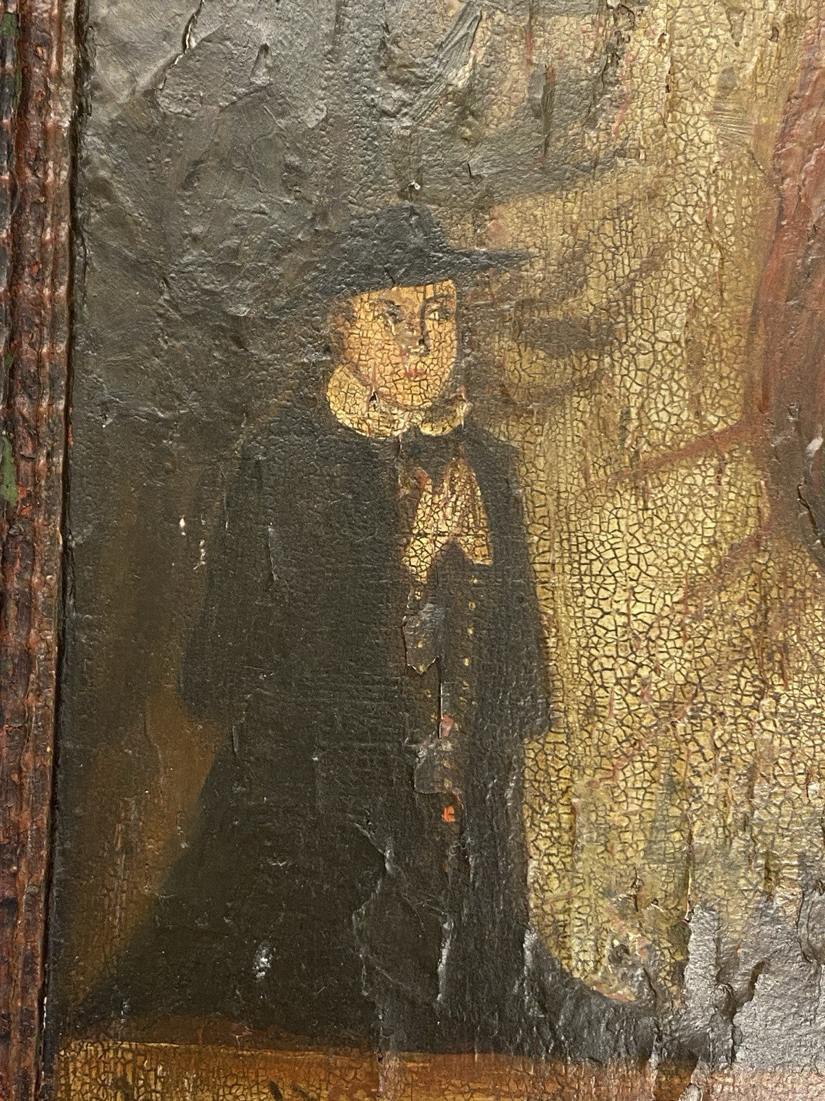 Antike Ikone Exvoto Maria mit dem Jesus Kind