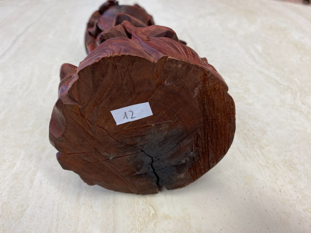 China Skulptur aus Holz stehende Frau 31cm hoch