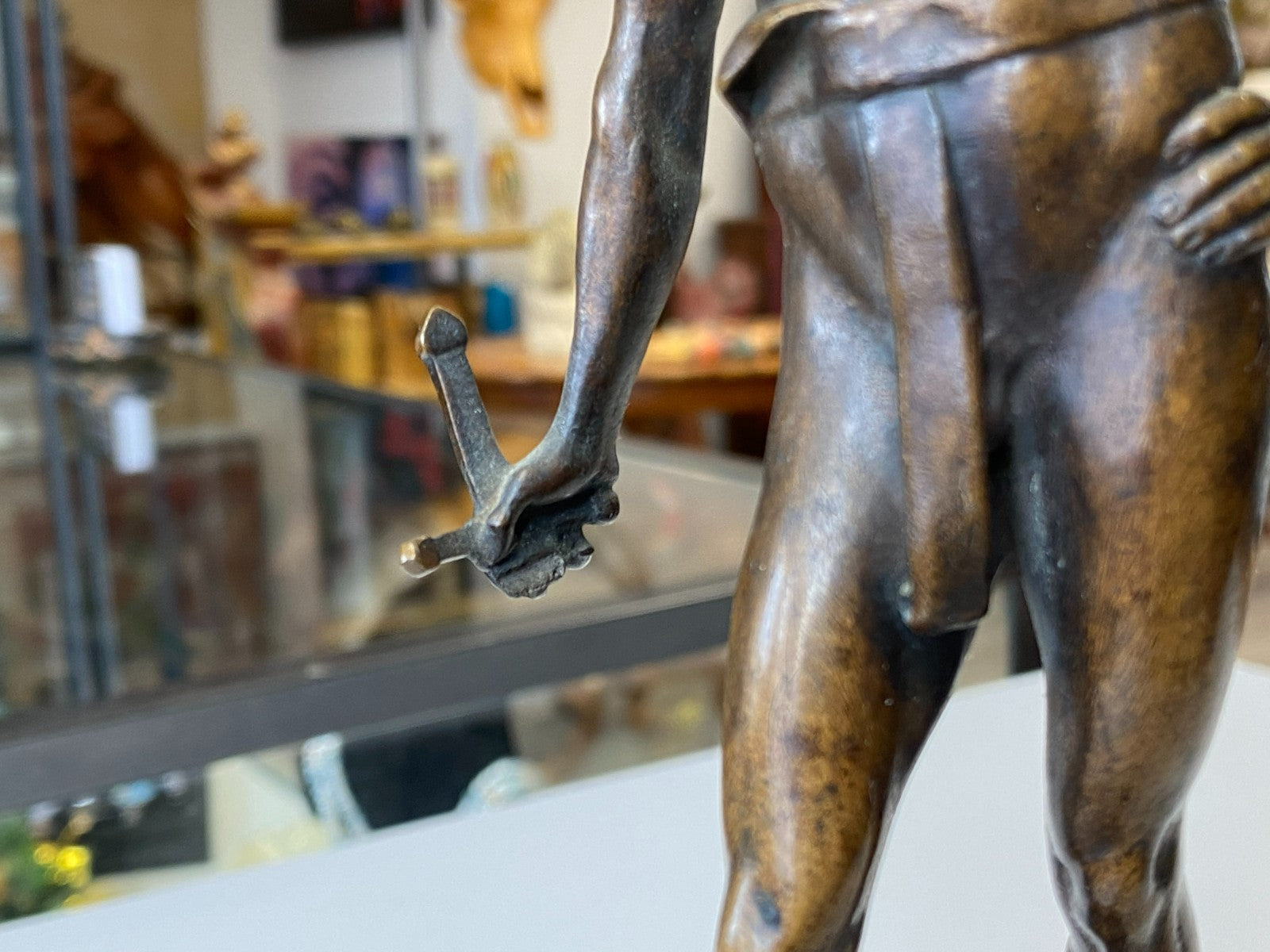Victor Heinrich Seifert (1870-1953) Bronze Skulptur Kämpfer Gladiator