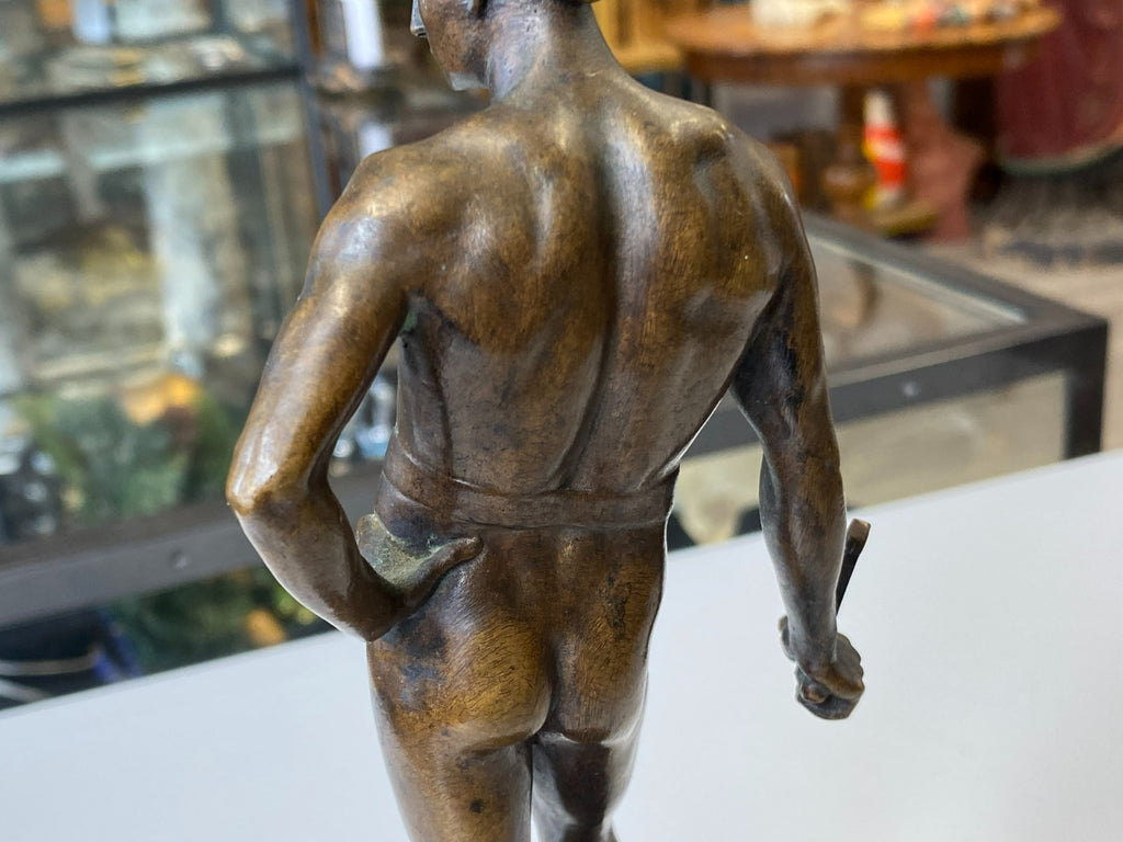 Victor Heinrich Seifert (1870-1953) Bronze Skulptur Kämpfer Gladiator