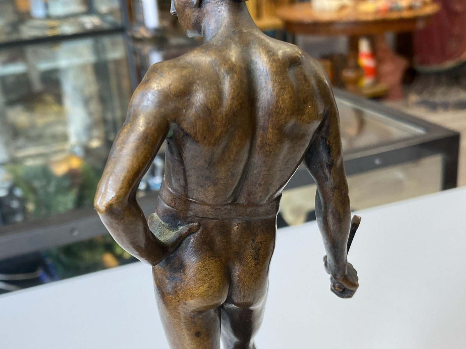Victor Heinrich Seifert (1870-1953) Bronze Skulptur Kämpfer Gladiator