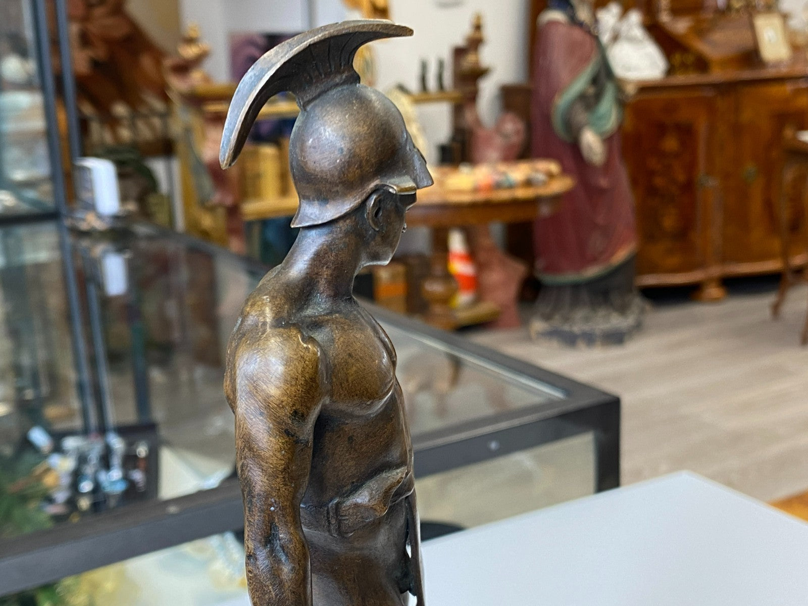 Victor Heinrich Seifert (1870-1953) Bronze Skulptur Kämpfer Gladiator