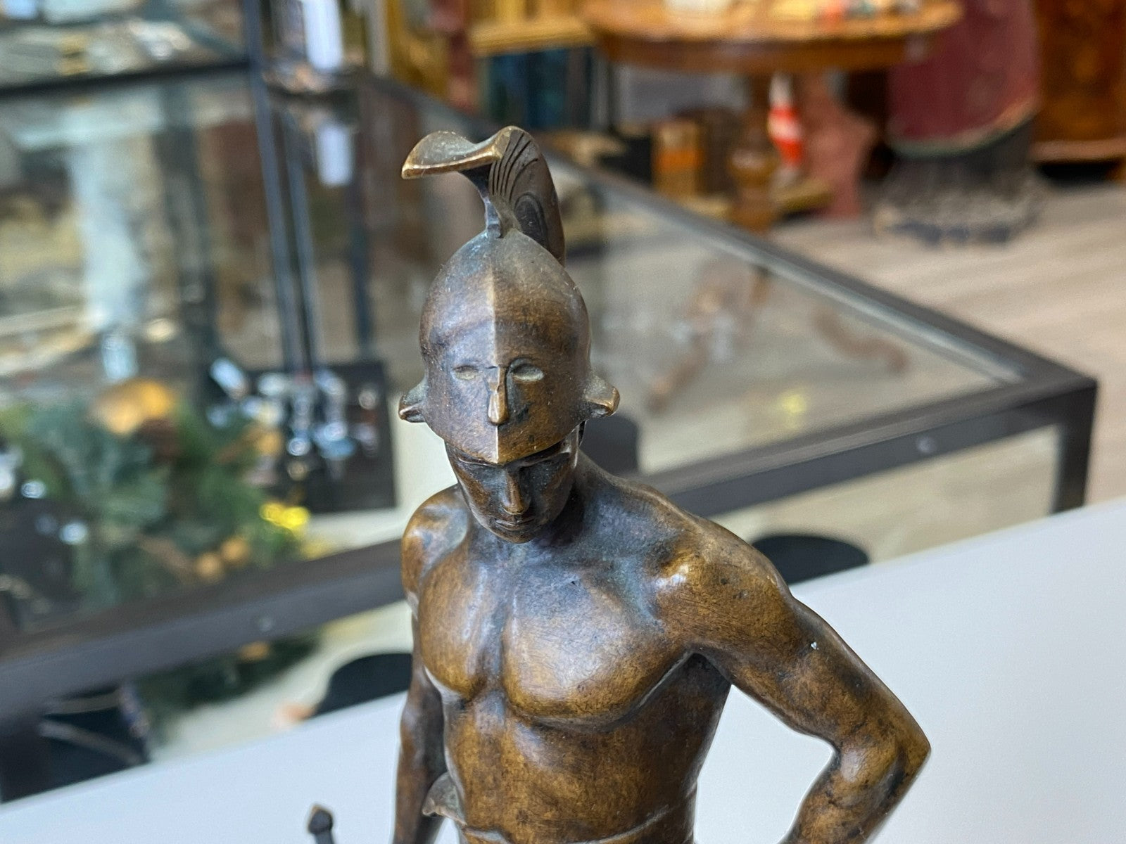 Victor Heinrich Seifert (1870-1953) Bronze Skulptur Kämpfer Gladiator