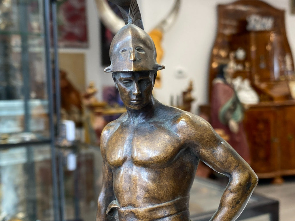 Victor Heinrich Seifert (1870-1953) Bronze Skulptur Kämpfer Gladiator