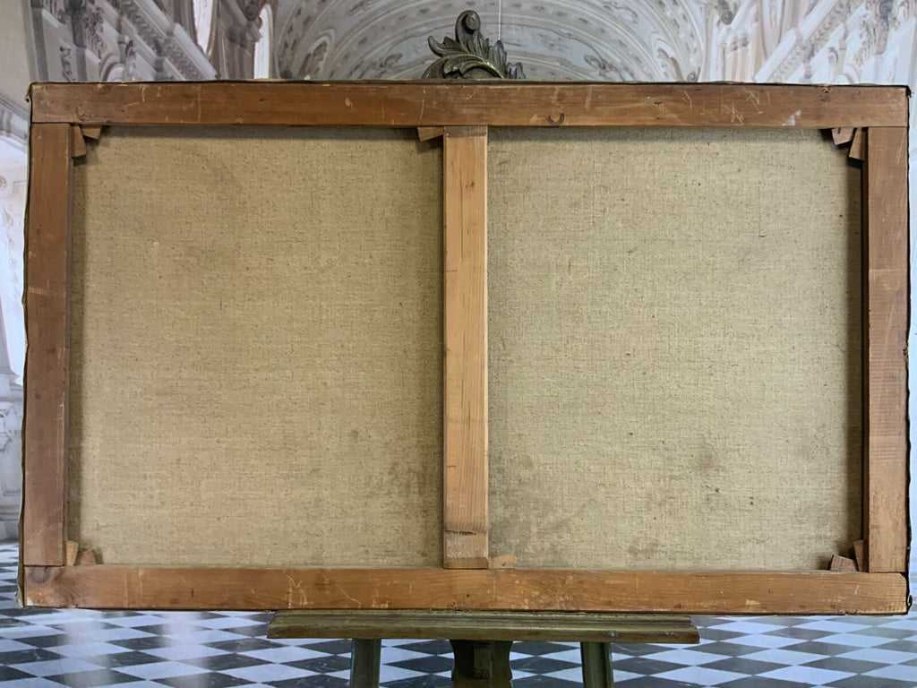 Ölgemälde Landschaft mit Vieh und Person Gemälde von J Ringsten gross 125x74,5cm