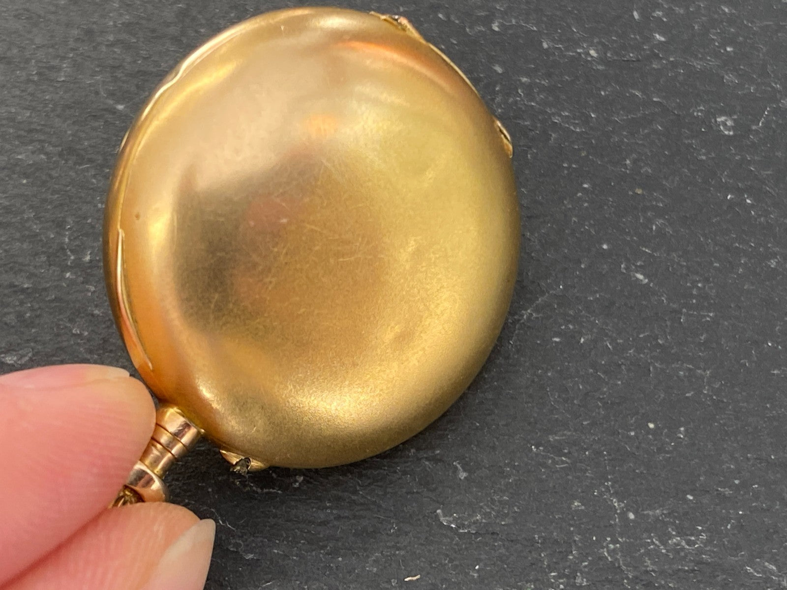 Damen Taschenuhr Drei Deckel Gold 14K Diamanten defekt 17,92g Gesamt