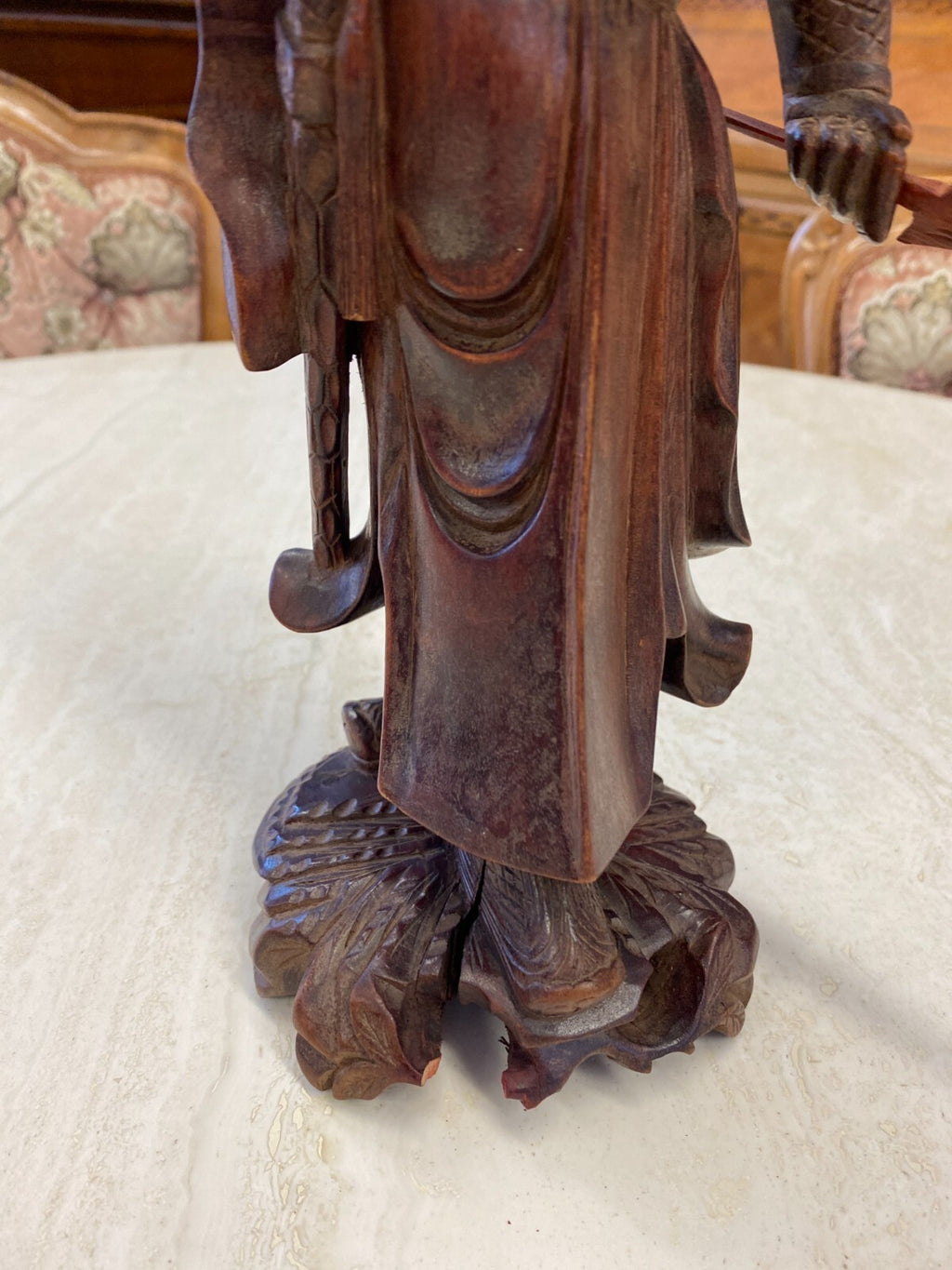 China Skulptur aus Holz Gelehrter 30cm hoch
