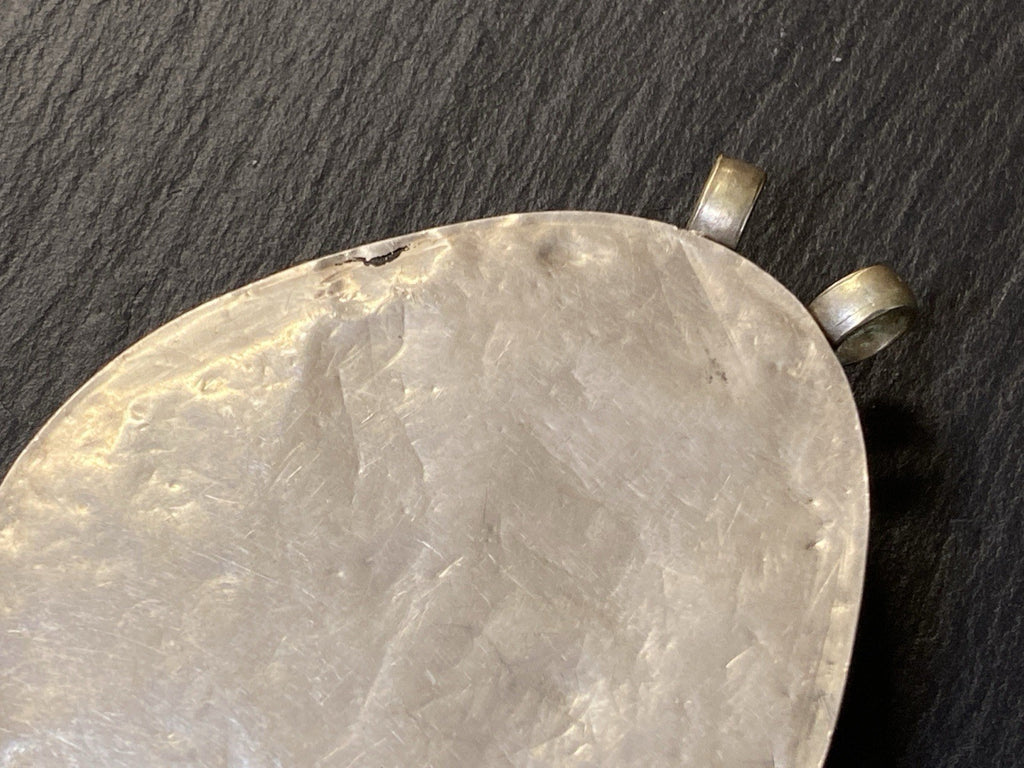 Antik Orient Orientalisch Anhänger Silber Tropfenform Achat
