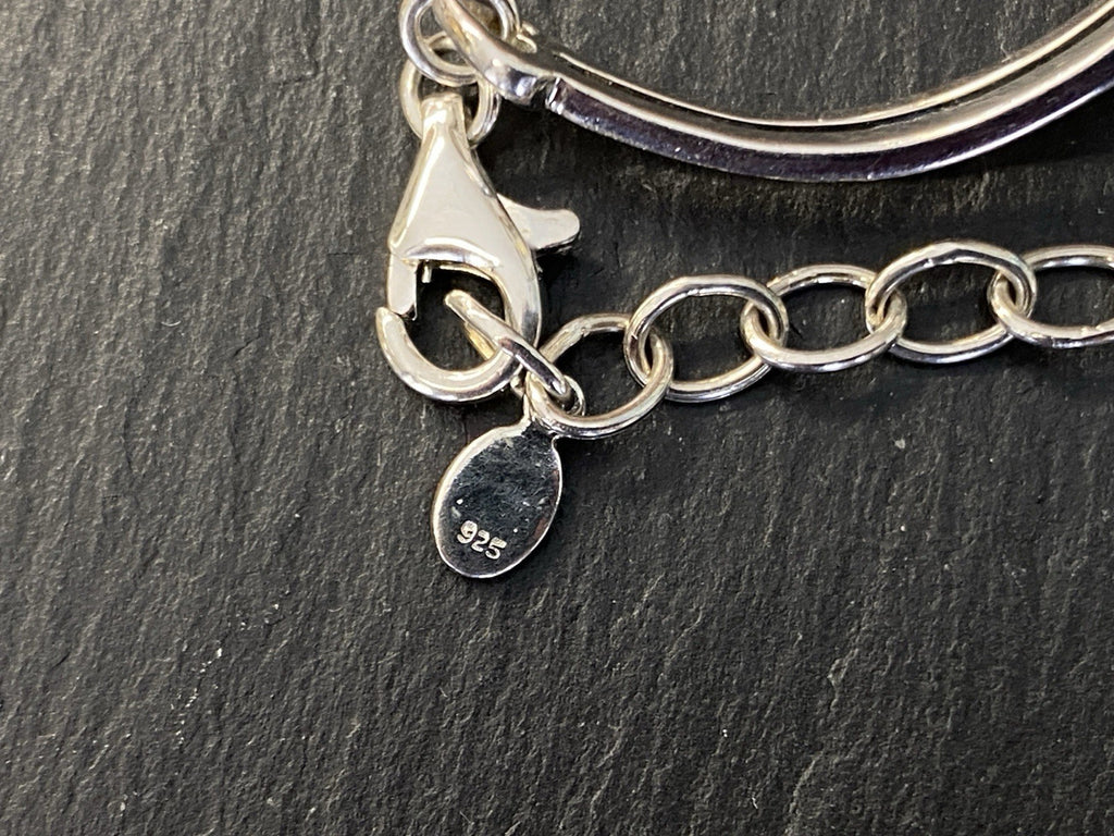 Set Schmuck Mode Armband Ring Anhänger Glas Aqua Farbe 925 Sterling Silber