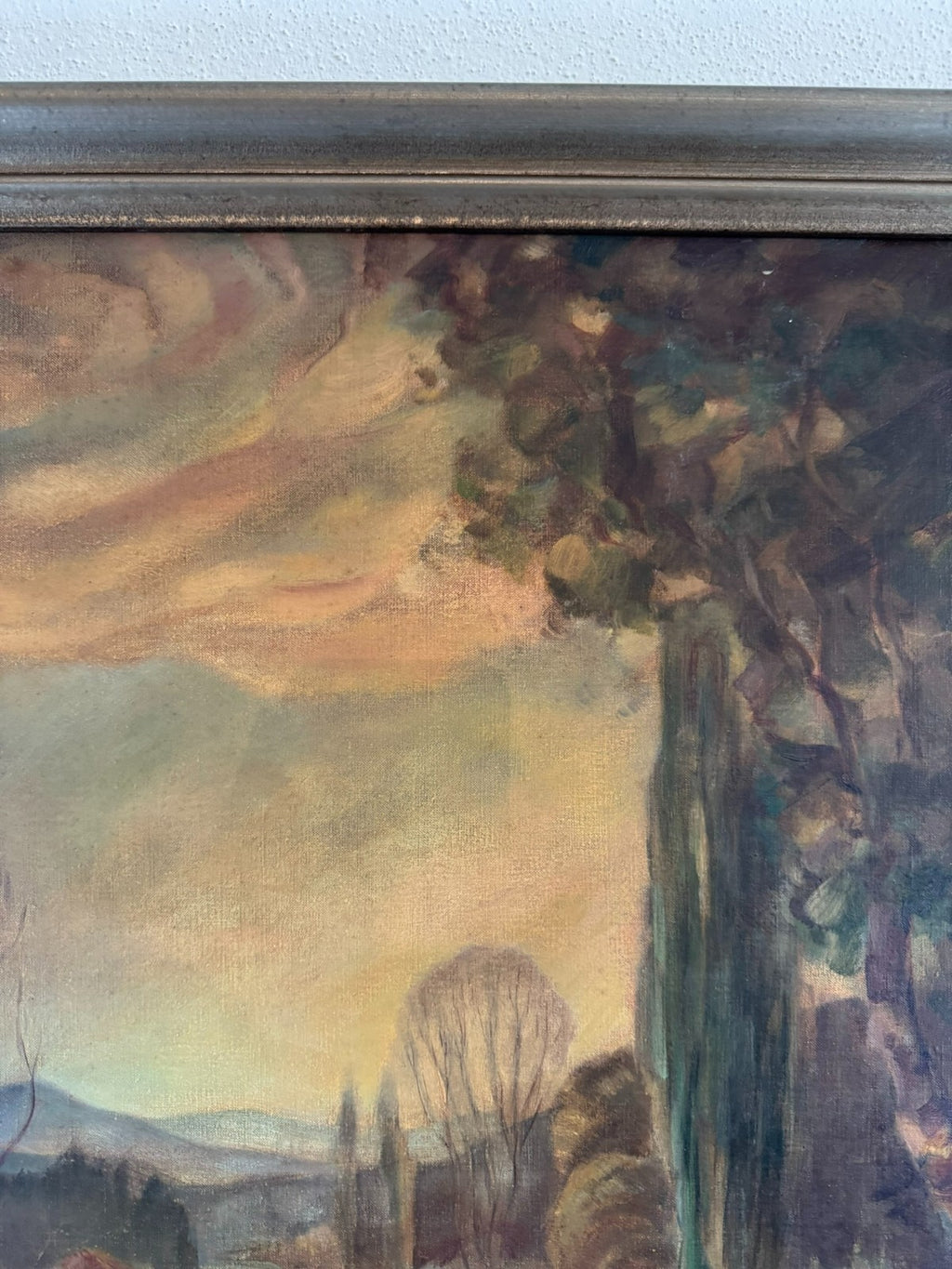 Ölgemälde Sumpf Landschaft signiert F. Heuberger