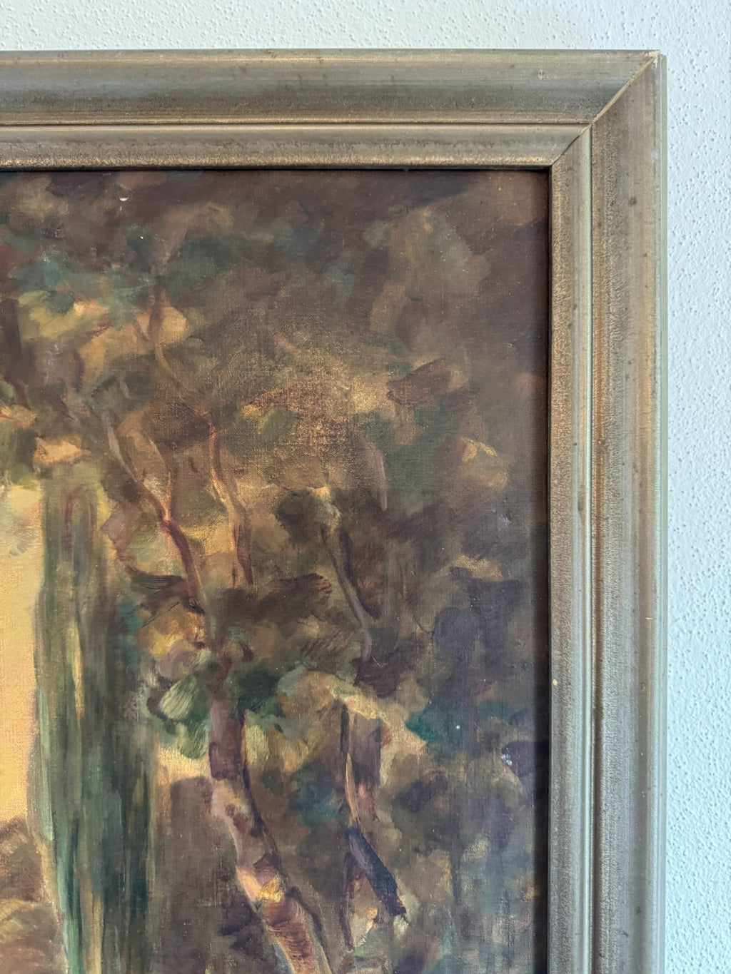 Ölgemälde Sumpf Landschaft signiert F. Heuberger